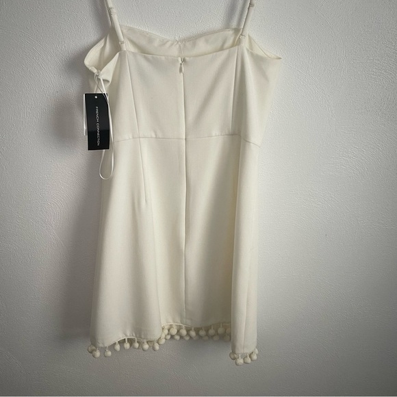 NWT French Connection Pom Pom Mini Dress size 6 no flaws white - Picture 4 of 16